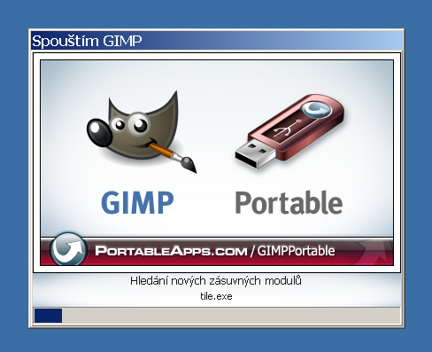 Spouštění GIMPu.